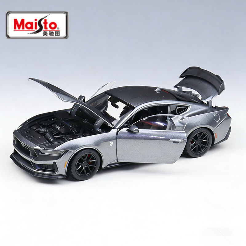 Kids Toys Horse - 1:24 mustang cavalo escuro 2024 liga