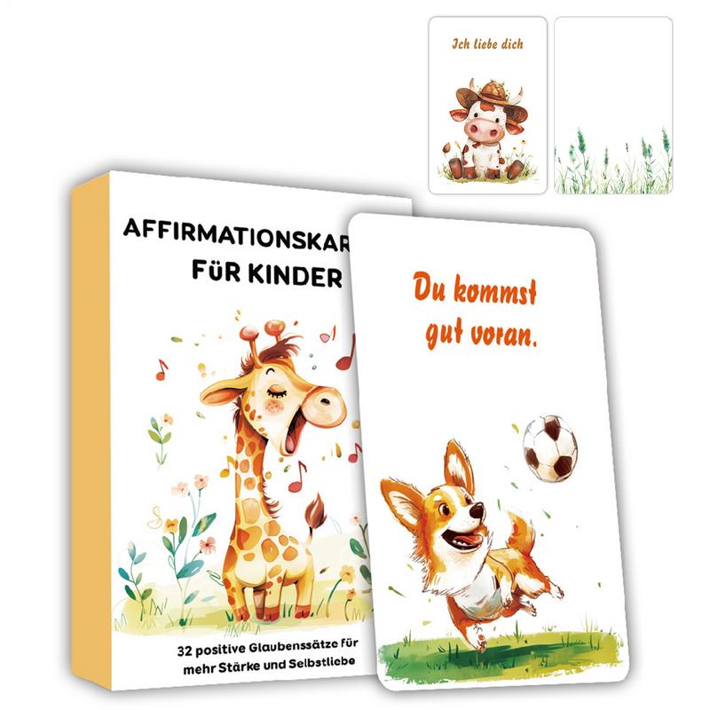 Educational Flash Card - Cartões de empoderamento para crianças, 32