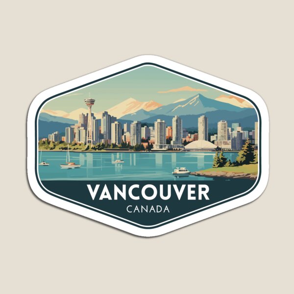 Kids Toys Vancouver - Vancouver canadá viagem arte ímã adesivos