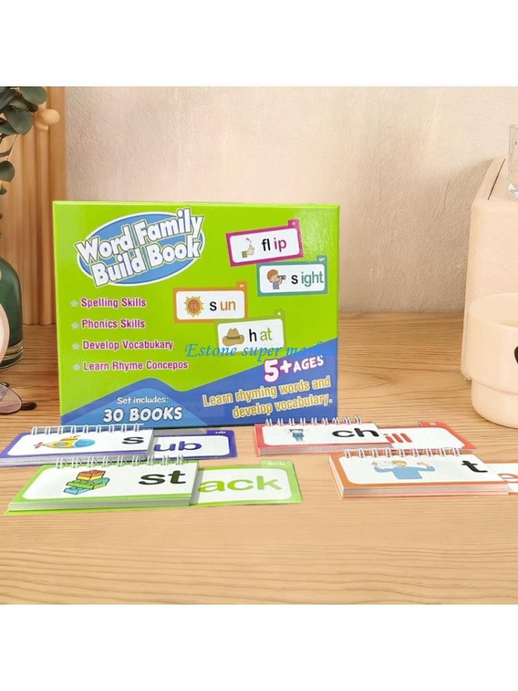 Educational Flash Card - 090B Vocabulário 30 Ler Book para