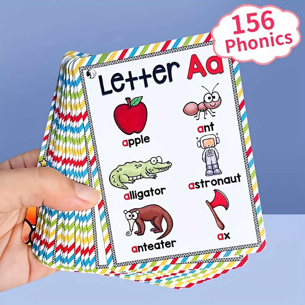 Educational Flash Card - Bview arte inglês 26 letras alfabeto