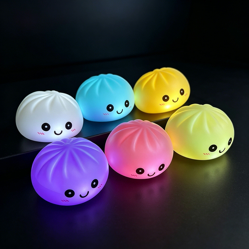 Kids Toys Dumplings - 2026 Brinquedo de Apertar Estético LED