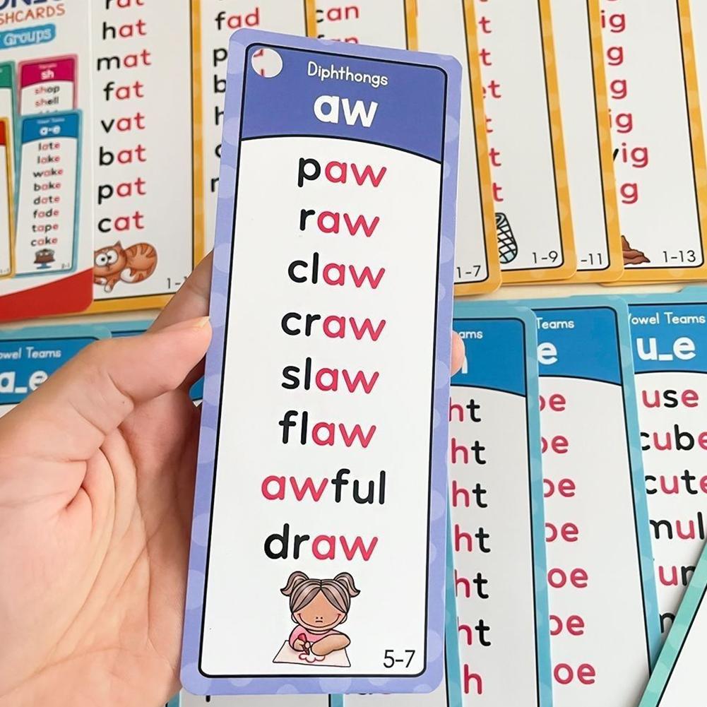 Educational Flash Card - 117 Cartões de Fonética para Crianças,