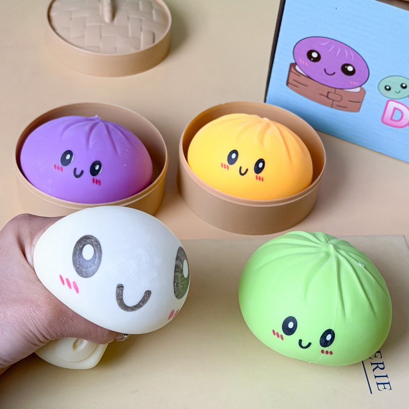 Kids Toys Dumplings - Brinquedo Squishy de Simulação de Bolinho