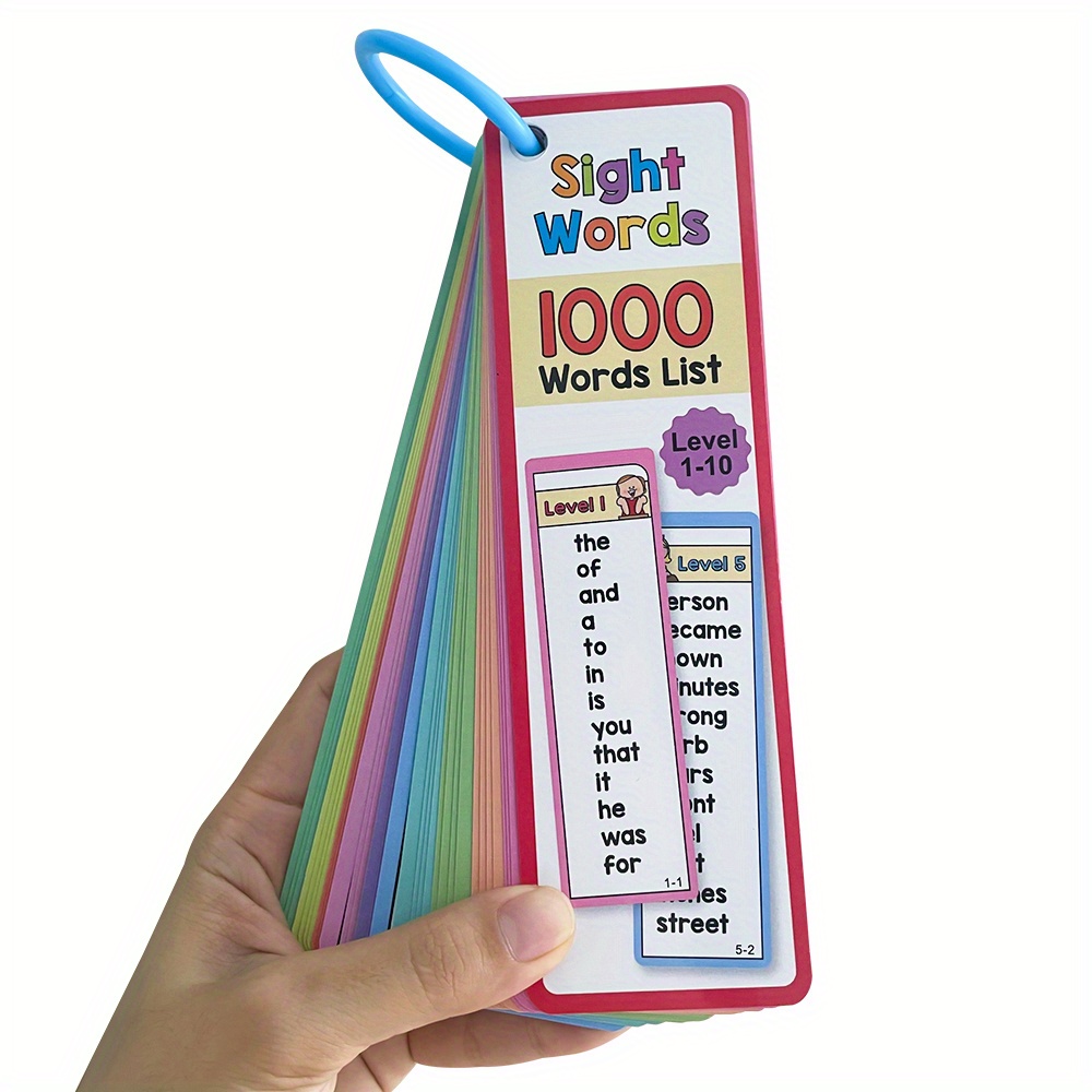 1000 palavras de visão lista i - Educational Flash Card avaliação e preço