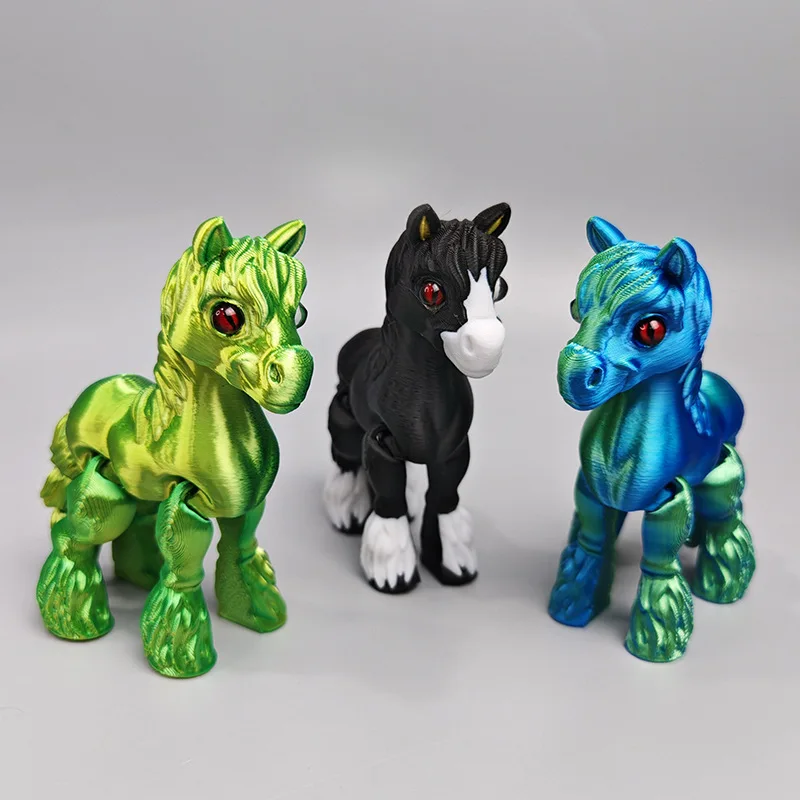 3d impresso multi-articular mó - Kids Toys Horse avaliação e preço