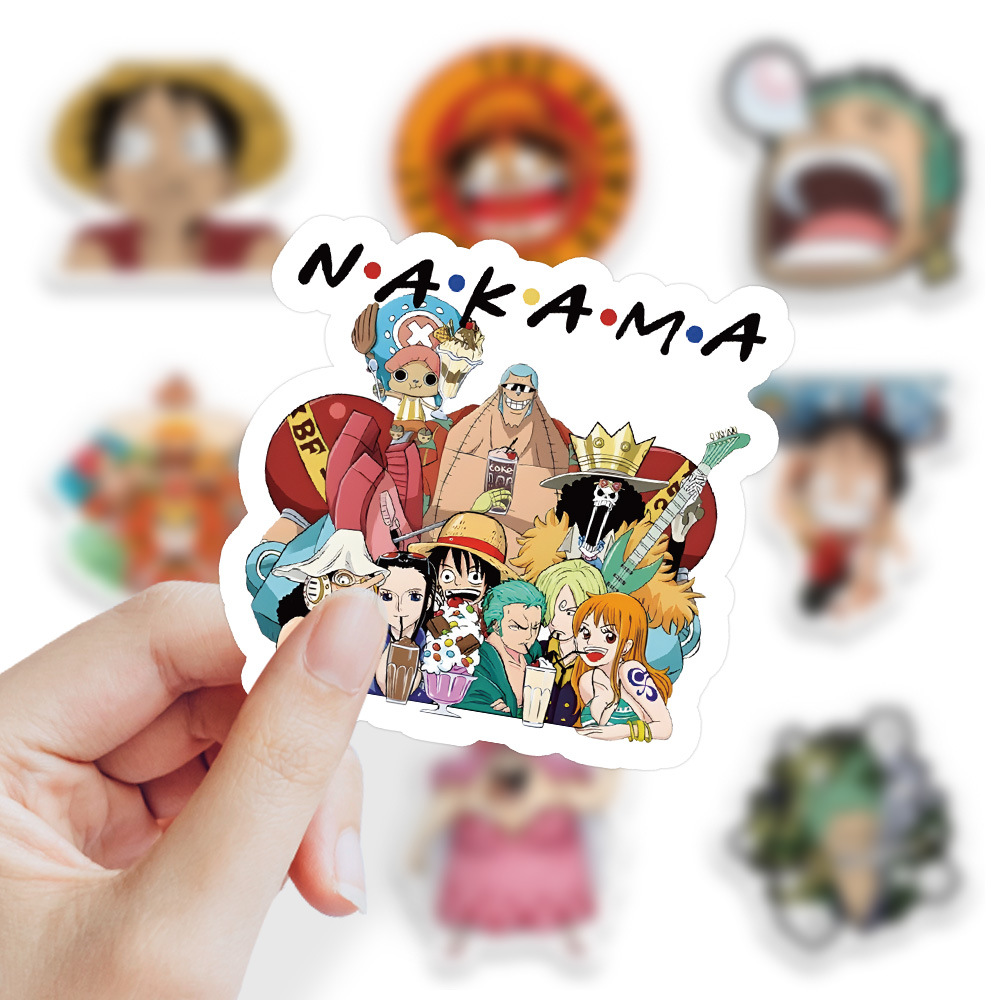 100PCS Adesivos de Anime One P - Kids Toys Laptop avaliação e preço