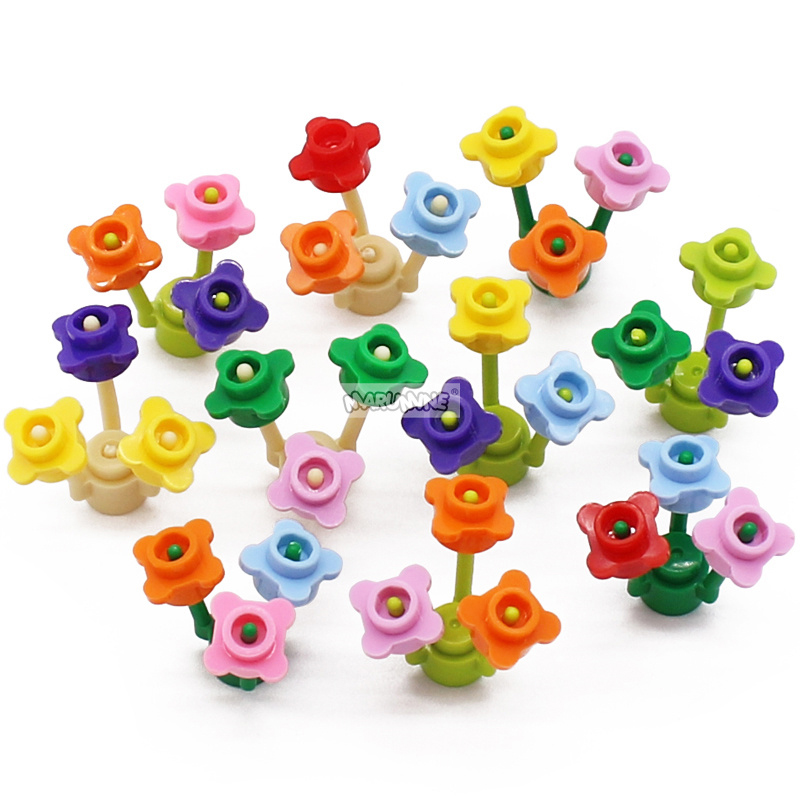 Marumine 200PCS MOC 1x1 Flores - Kids Toys Brands avaliação e preço