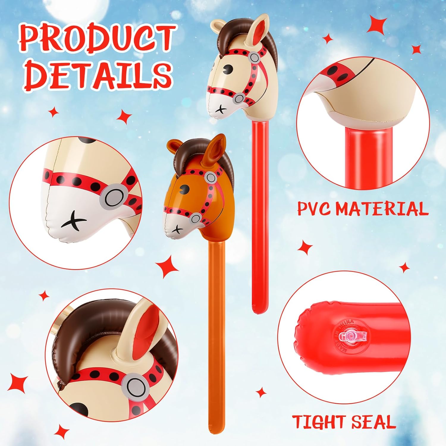 Cabeça de Cavalo Inflável de B - Kids Toys Horse avaliação e preço