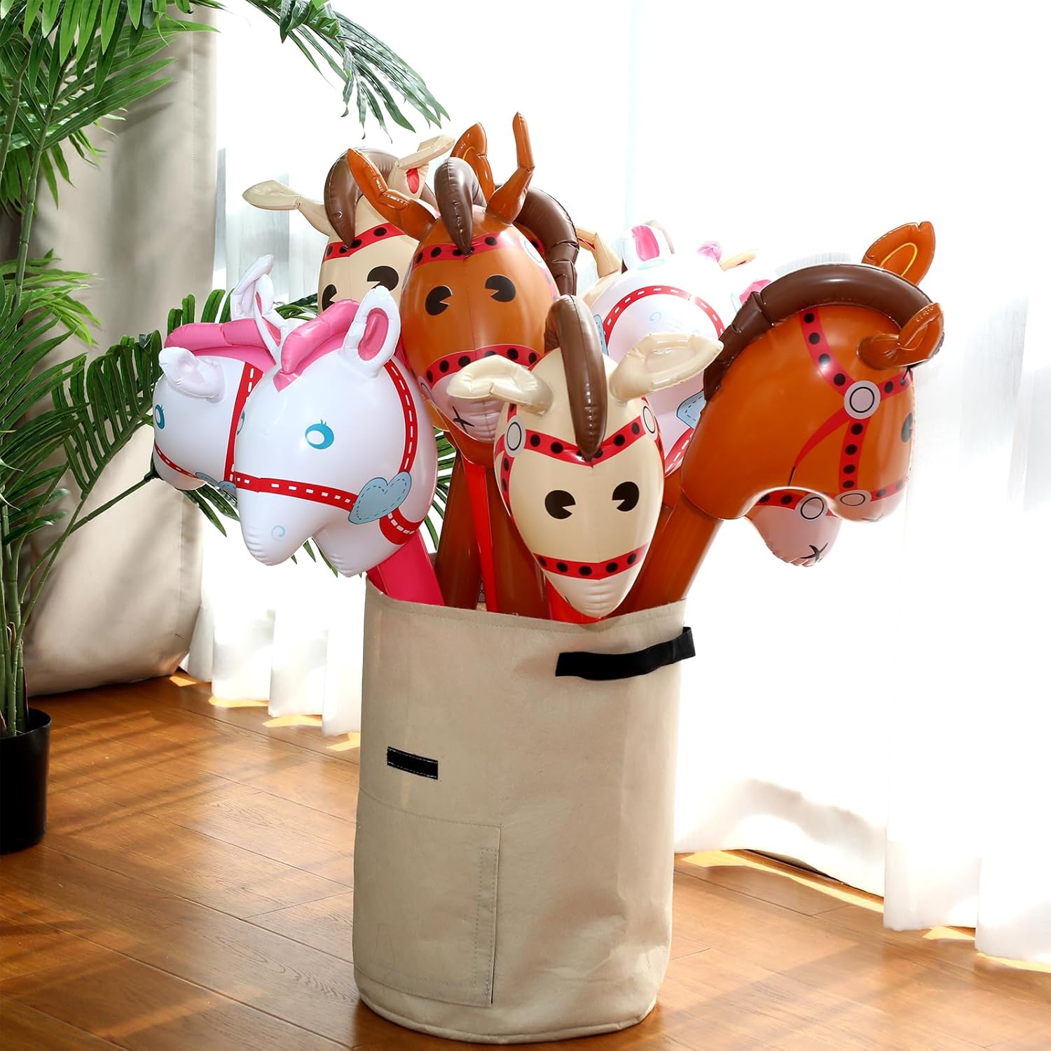 Cabeça de Cavalo Inflável de B - Kids Toys Horse avaliação e preço