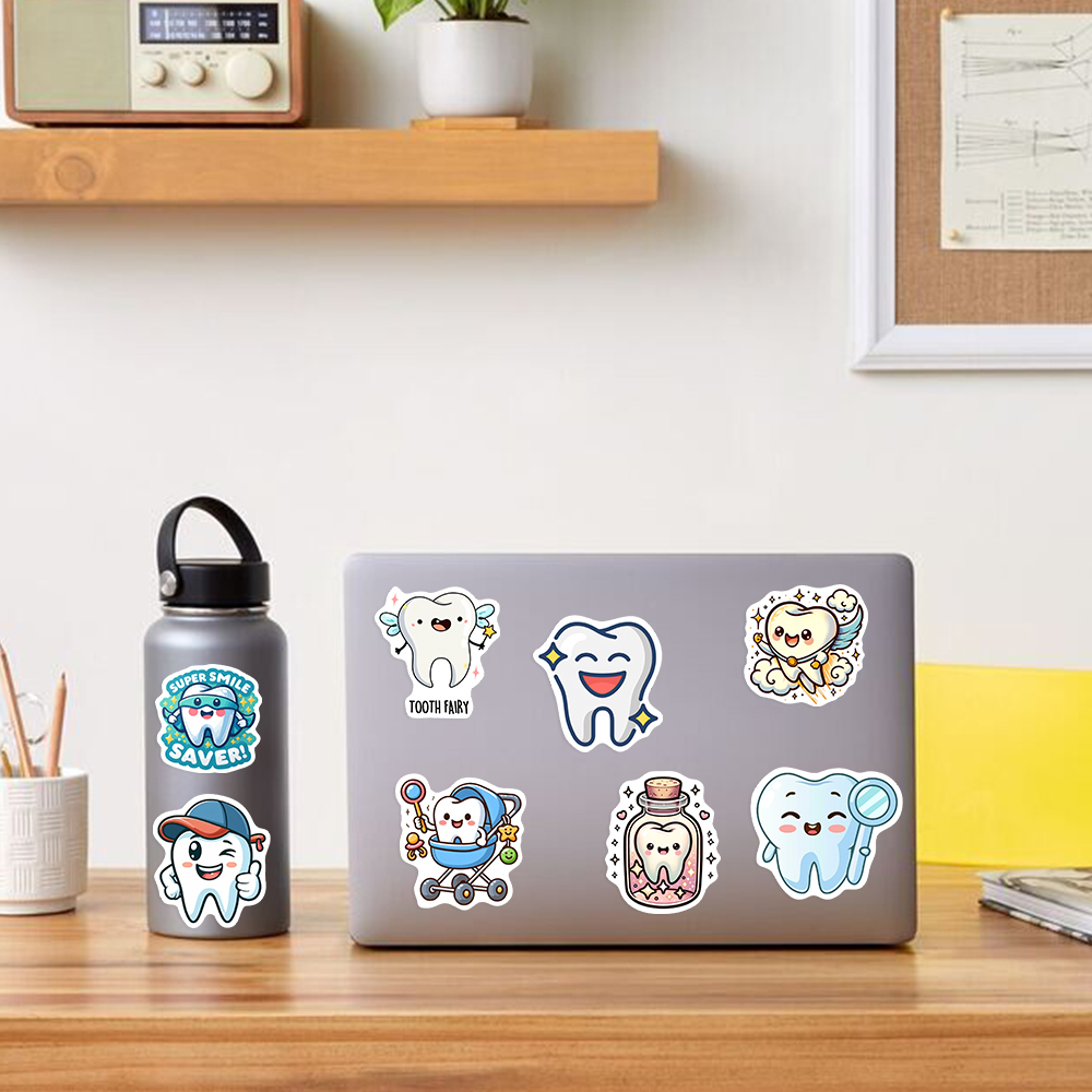Adesivos de Dentes de Desenho  - Kids Toys Laptop avaliação e preço